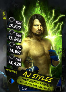 New Card Tiers - AJ Styles (Monster)